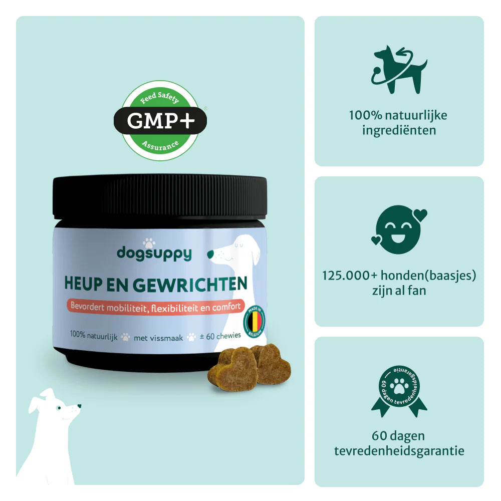 DS Heup & Gewrichten supplement | 100% natuurlijk | 60 snoepjes