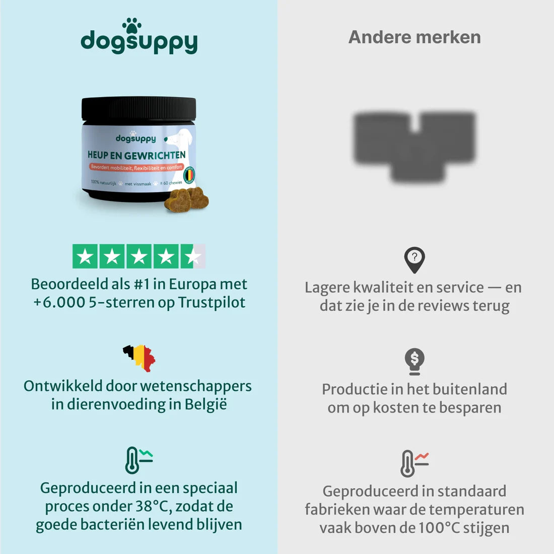 DS Heup & Gewrichten supplement | 100% natuurlijk | 60 snoepjes
