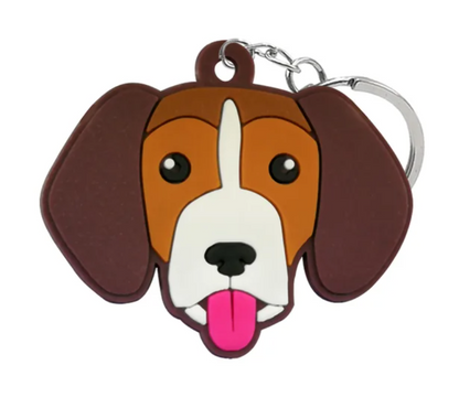 PVC sleutelhanger - hond div. varianten
