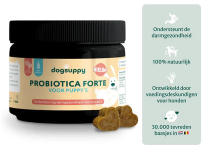 DS Puppy Probiotica | Ondersteun darmflora en spijsvertering | Zonder vlees | 90 snoepjes